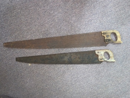 2 Vintage Cross Cut Saws