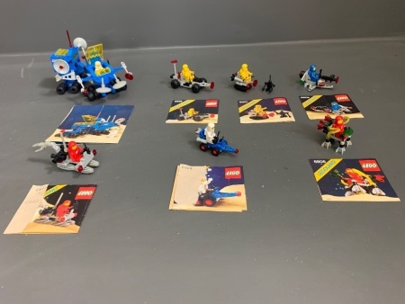 Assorted Vintage Space Lego with Instructions 