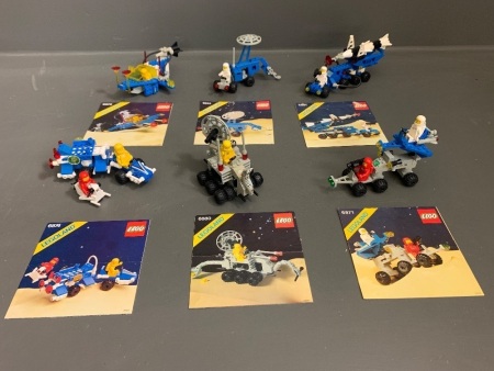 Assorted Vintage Space Lego with Instructions 