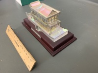 Summer Palace Marble Boat (Beijing) Glass Replica on Stand and in Presentation Box - 2