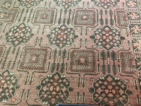 Large Pakistani Wool Rug in Browns with Geometric Design - 3