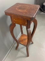 Vintage Timber Plant Stand - 3