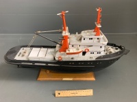 Model Patrol Boat on Timber Stand - 4