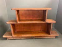 Timber Display Shelving