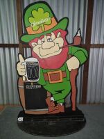 GUINNESS BEER, OMALLEY PUB, SELF STANDING SIGN - CONDITION VERY GOOD