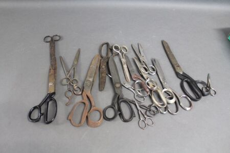 Box Lot of Metal Scissors