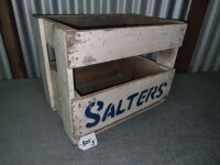 SALTERS TIMBER CORDIAL CRATE - CONDITION GOOD