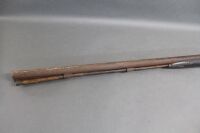 Antique Double Barelled Muzzle Loading Flintock Rifle - 4