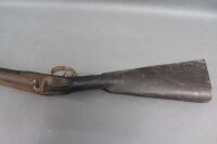 Antique Double Barelled Muzzle Loading Flintock Rifle - 5