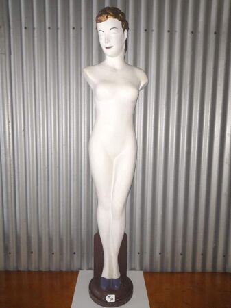 ANTIQUE ART DECO FEMALE MANNEQUIN - 1650 HIGH - CONDITION GOOD