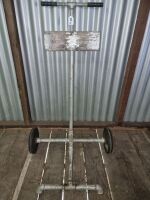 ANTIQUE OUTBOARD STAND MADE OF GAL PIPE - CONDITION FAIR - 2