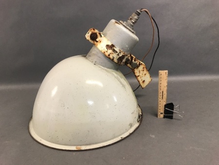 Industrial Enamelled Metal Lamp Shade