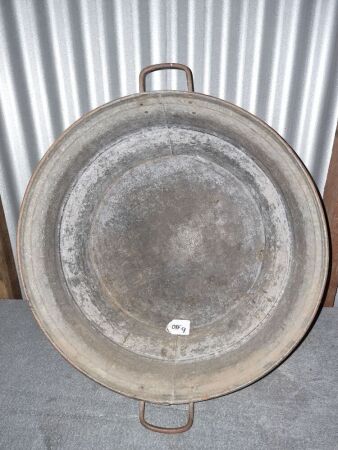 VINTAGE GALVANISED WASH TUB - 550MM - CONDITION FAIR