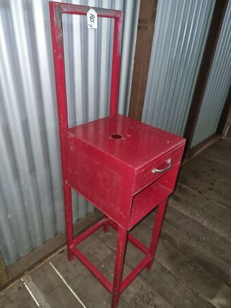 VINTAGE PAY PHONE (RED PHONE) STAND 1200H X 300W X 450D - CONDITION FAIR