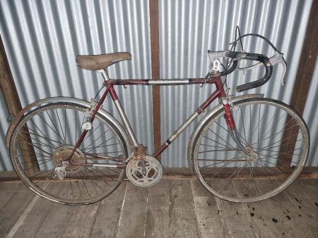 MALVERN STAR VINTAGE RACING BIKE - CONDITION FAIR