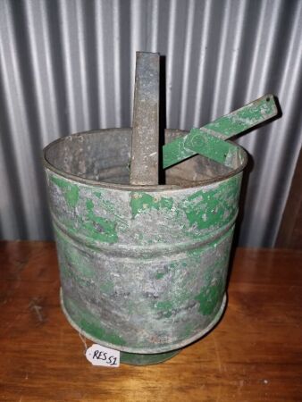 GALVANISED BUSH SHOWER - 290W X 330H (VINTAGE) - CONDITION FAIR