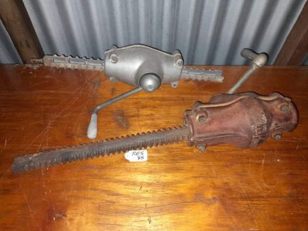 VINTAGE CAST IRON HILLS HOIST DRIVE and ALUMINIUM HOIST DRIVE - CONDITION GOOD