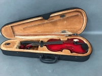 Fantasia Violin & Bow in Black Case