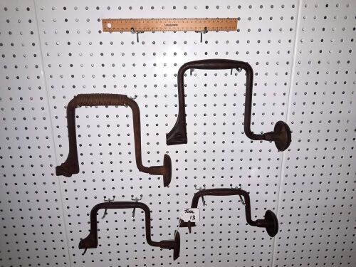 SELECTION OF ANTIQUE HAND DRILLS - CONDITION GOOD