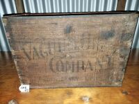 VACUME OIL CO, PLUME MOTORSPIRIT, WOODEN CRATE - ALL 4 SIDES STENCILLED - CONDITION GOOD - 3