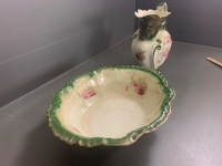 Antique Wash Basin and Jug - 4