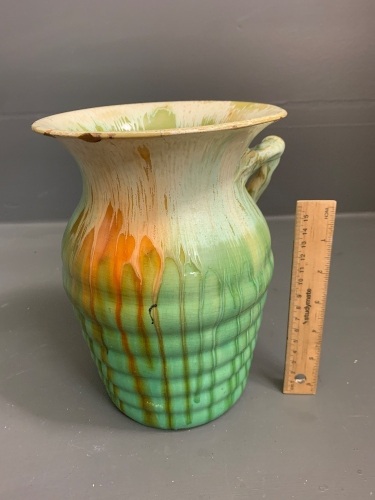 Australian Remued Glazed Pottery Vase (as is) - Marked to Base