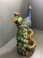 Peacock Statue - Water Feature inc Pump - 3