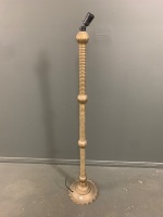 Tall Brass Lamp Stand (needs re-wiring)