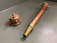 Brass Firefighter Nozzle and Brass Fitting - 3