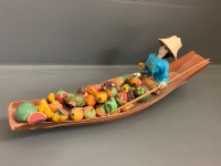 Timber Model of Thai River Boat - 3