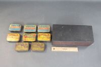 Timber box with Vintage Tobacco Tins - 2