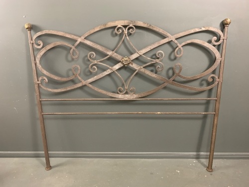 Wrought Iron Scrolled Bed Head