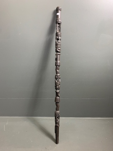 Ethiopian Carved Timber Walking Stick