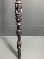 Ethiopian Carved Timber Walking Stick - 2