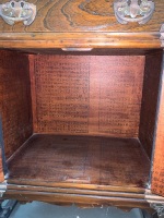 Korean Paper Lined 2 Piece Cabinet with Original Brass Lock - 7