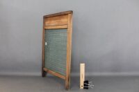 Vintage Pine & Glass Wash Board - 2