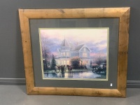 Thomas Kinkade Print - Gilt Framed Behind Glass