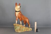 Vintage Plaster German Shepherd Style Dog Scuplture - 3