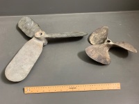 2 Brass Boat Propellers - 2