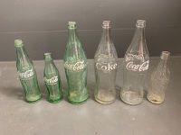 6 x Different Early Coca Cola Bottles - 2