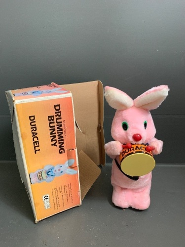 Duracell Batteries Drumming Bunny Toy in Original Box