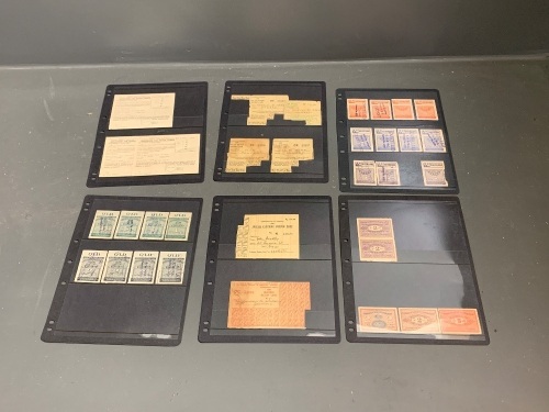 Quantity of War Ration Tickets, Cards and Forms (6 Sheets)