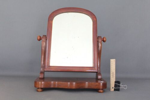 Antique Mahogany Toilet Mirror