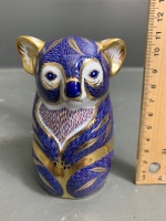 Crown Derby Koala Paper weight with Gold Seal