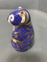 Crown Derby Koala Paper weight with Gold Seal - 2