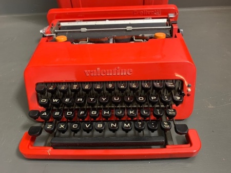 Olivetti Portable Typewriter - Red