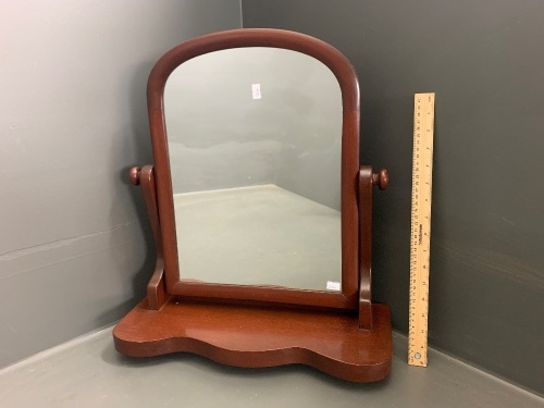 Vintage Mahogany Tabletop Dressing Mirror