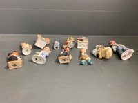 11 Mostly German and Dutch Style Figurines inc Goebel Hummel - Most Marked to Base - (1 as is) - 4