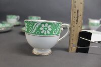 Roslyn Green & White China – 18 Pieces - 4