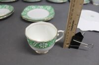 Roslyn Green & White China – 18 Pieces - 5